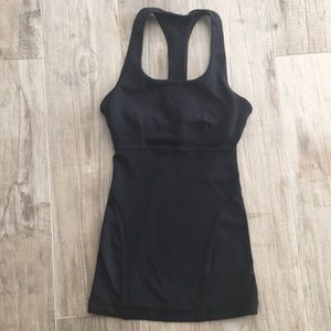Lululemon black racerback tank.
